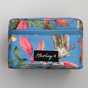 Hurley nwt Multicolor Floral Cosmetic Bag